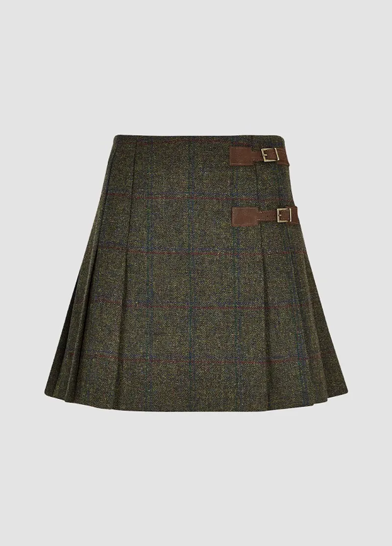 Dubarry Womens Blossom Tweed Skirt Hemlock
